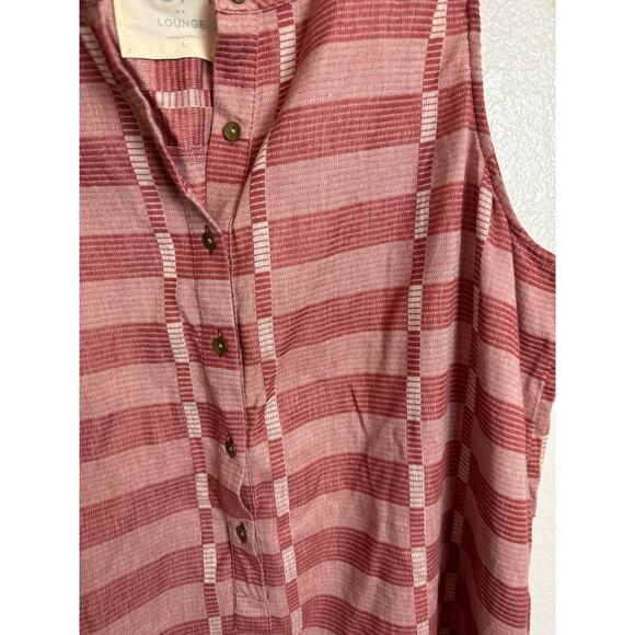 NWT Ann Taylor LOFT Lounge Cotton Sleeveless Dress size Large - Picture 7 of 7